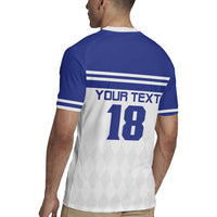 Custom Nicaragua Football Rugby Jersey La Azul y Blanco - Wonder Print Shop