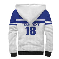 Custom Nicaragua Football Sherpa Hoodie La Azul y Blanco - Wonder Print Shop