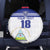 Custom Nicaragua Football Spare Tire Cover La Azul y Blanco - Wonder Print Shop