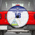 Custom Nicaragua Football Spare Tire Cover La Azul y Blanco - Wonder Print Shop