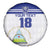 Custom Nicaragua Football Spare Tire Cover La Azul y Blanco - Wonder Print Shop