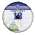 Custom Nicaragua Football Spare Tire Cover La Azul y Blanco - Wonder Print Shop