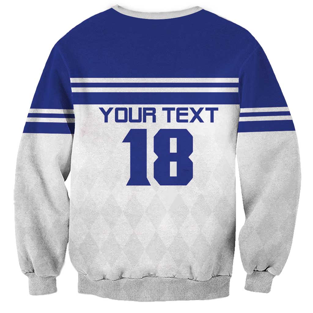 Custom Nicaragua Football Sweatshirt La Azul y Blanco - Wonder Print Shop
