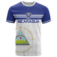 Custom Nicaragua Football T Shirt La Azul y Blanco - Wonder Print Shop