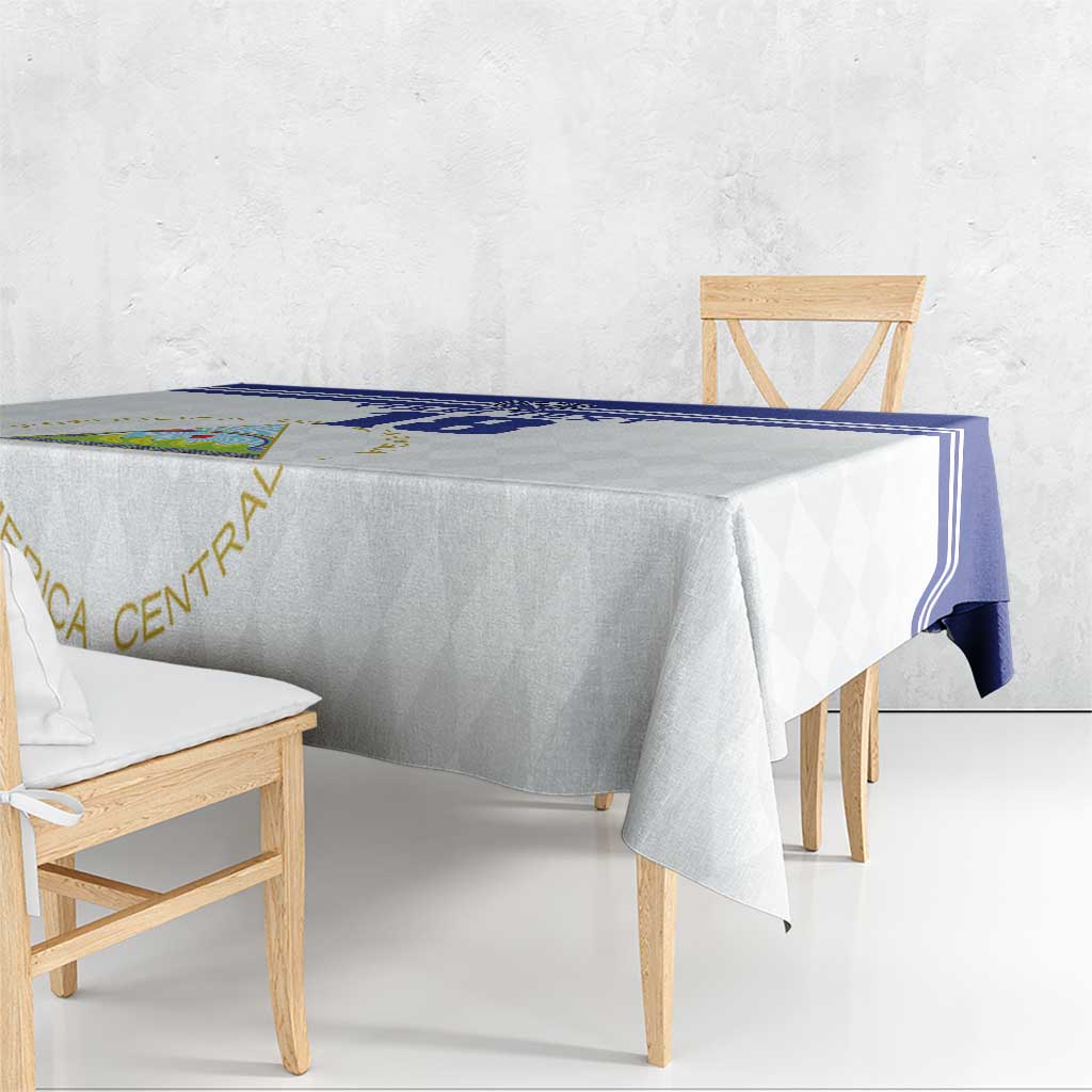 Custom Nicaragua Football Tablecloth La Azul y Blanco - Wonder Print Shop