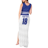 Custom Nicaragua Football Tank Maxi Dress La Azul y Blanco - Wonder Print Shop