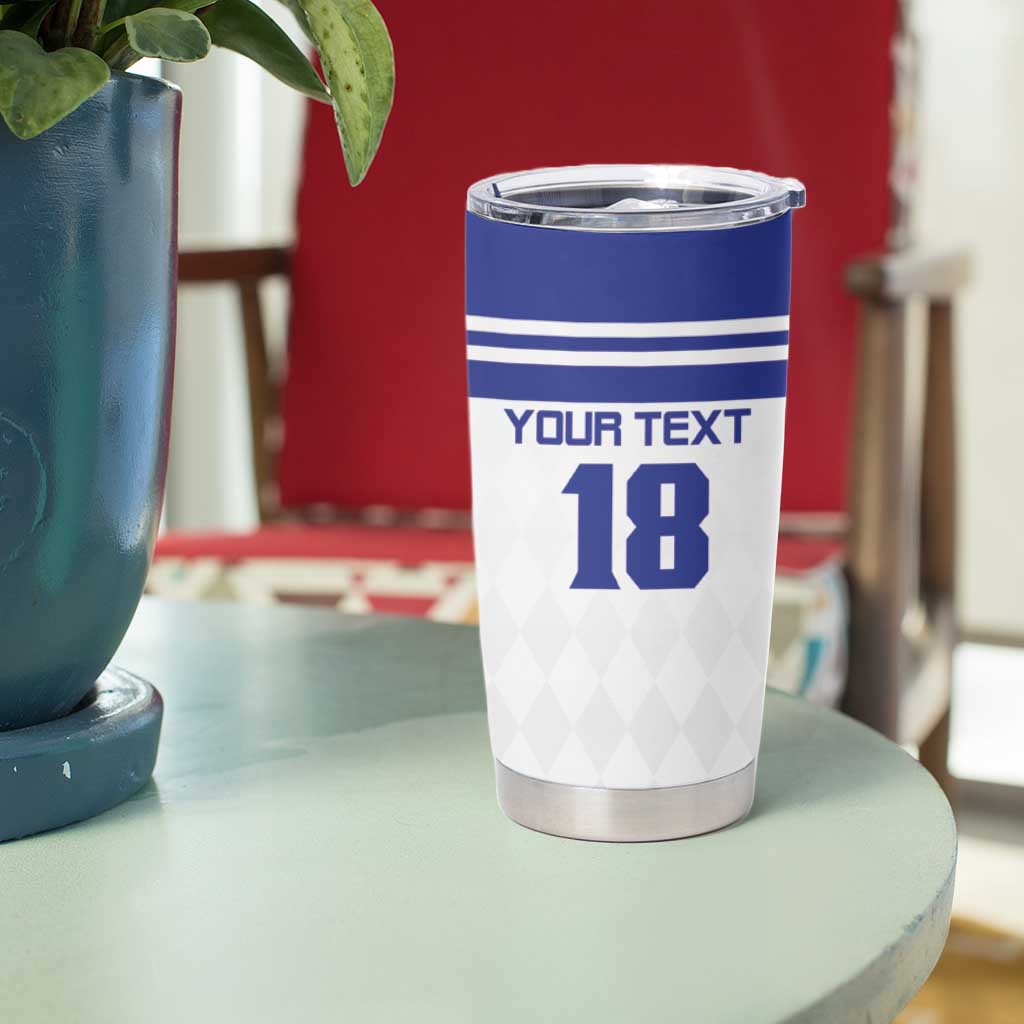 Custom Nicaragua Football Tumbler Cup La Azul y Blanco - Wonder Print Shop