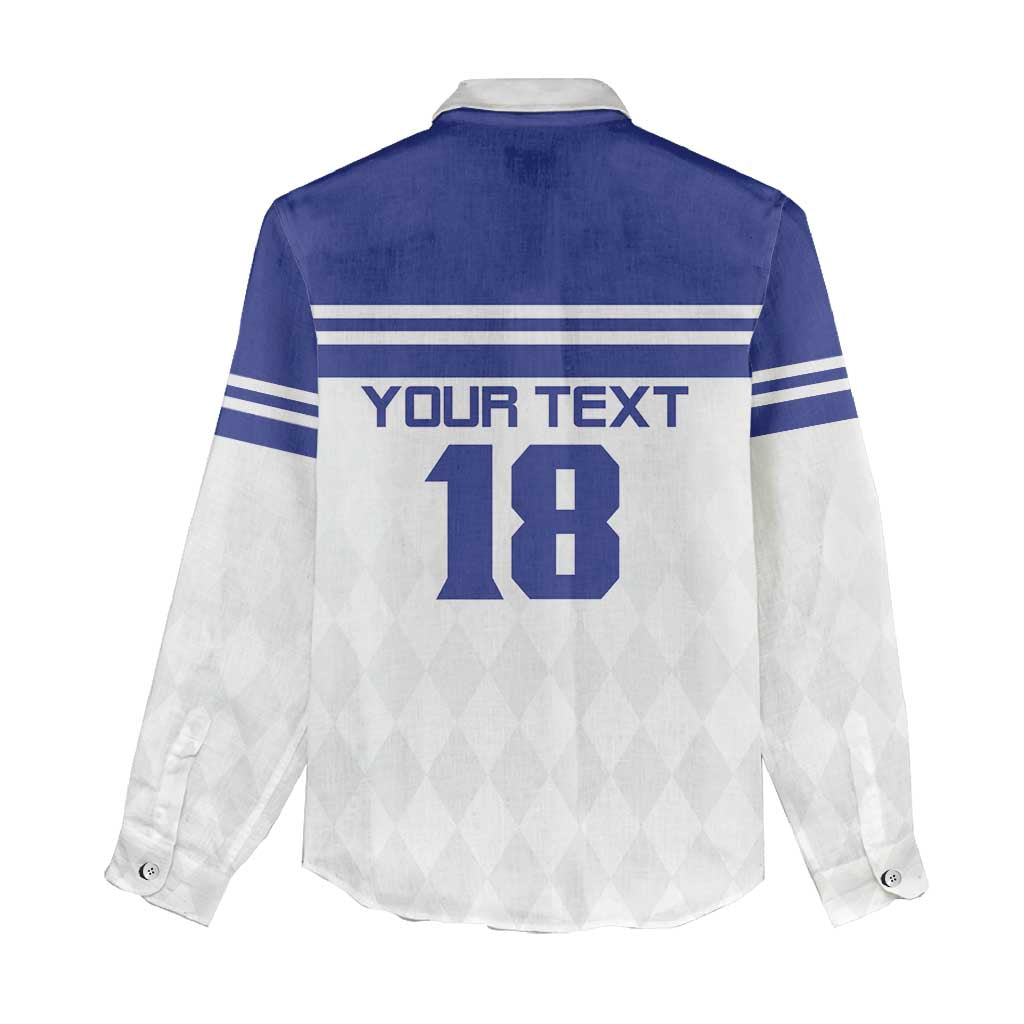 Custom Nicaragua Football Women Casual Shirt La Azul y Blanco - Wonder Print Shop