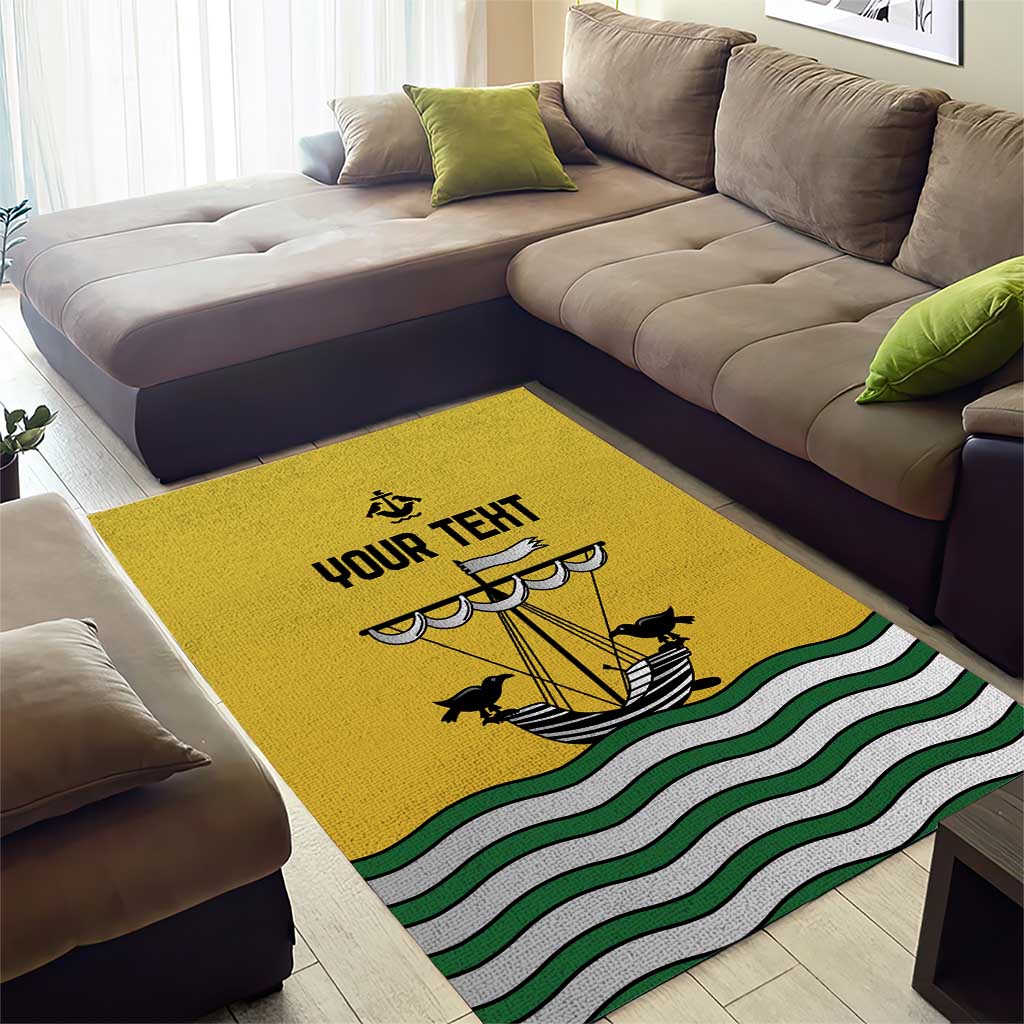 Personalized Lisbon Portugal Area Rug Flag Style - Wonder Print Shop