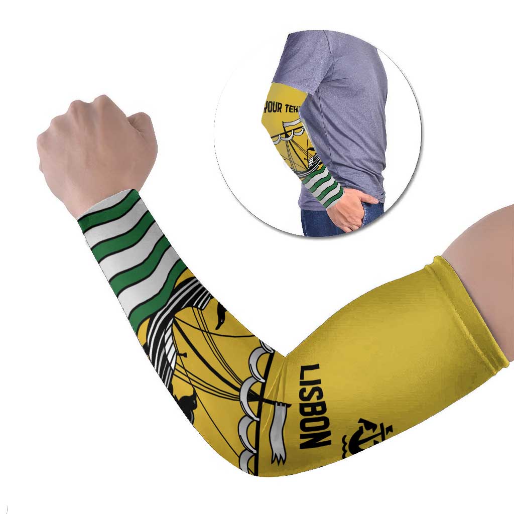 Personalized Lisbon Portugal Arm Sleeves Flag Style - Wonder Print Shop