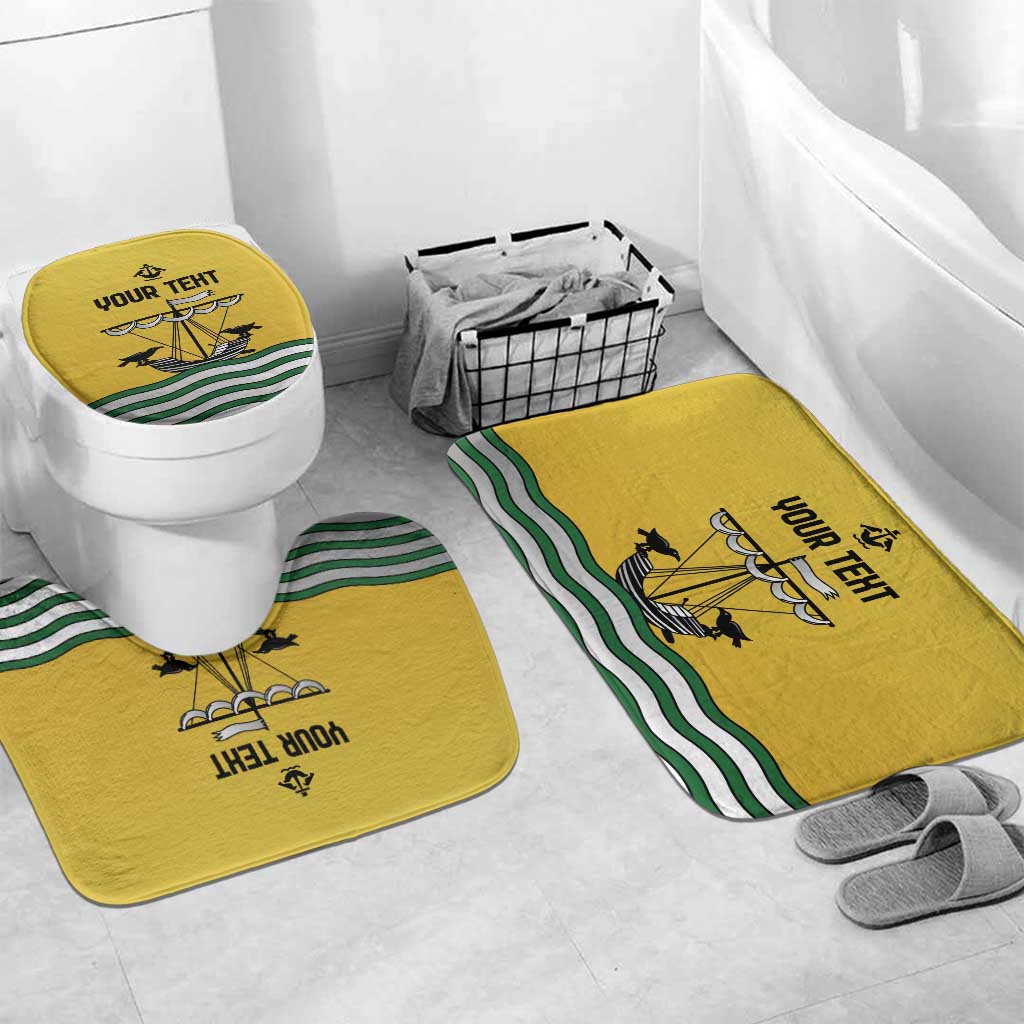 Personalized Lisbon Portugal Bathroom Set Flag Style - Wonder Print Shop