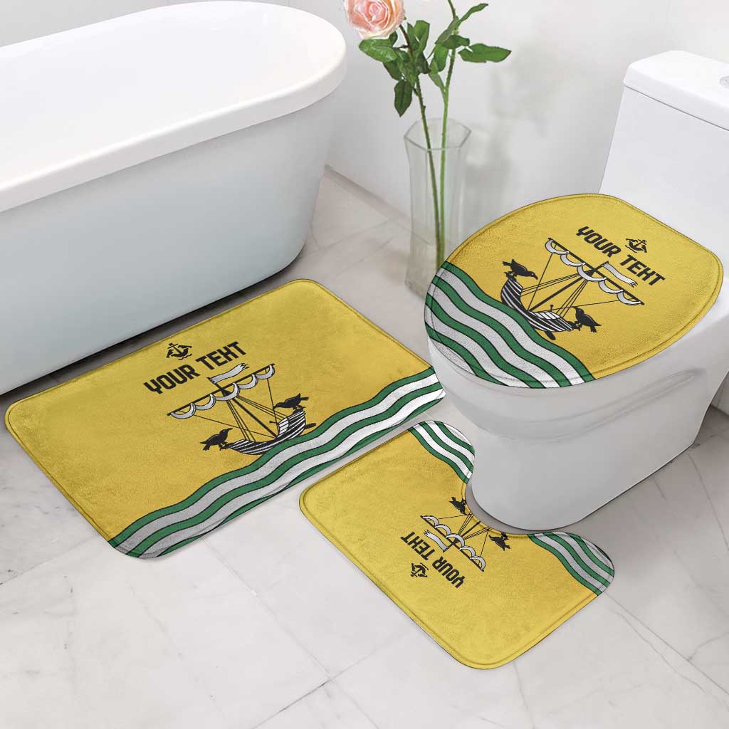 Personalized Lisbon Portugal Bathroom Set Flag Style - Wonder Print Shop