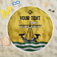 Personalized Lisbon Portugal Beach Blanket Flag Style - Wonder Print Shop