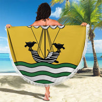 Personalized Lisbon Portugal Beach Blanket Flag Style - Wonder Print Shop