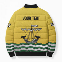 Personalized Lisbon Portugal Bomber Puffer Jacket Flag Style - Wonder Print Shop