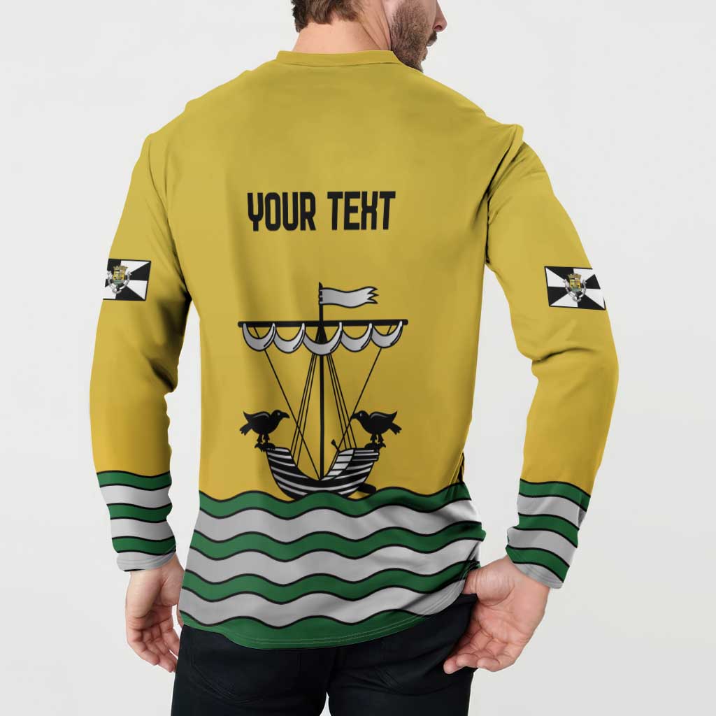 Personalized Lisbon Portugal Button Sweatshirt Flag Style - Wonder Print Shop