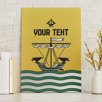 Personalized Lisbon Portugal Canvas Wall Art Flag Style - Wonder Print Shop