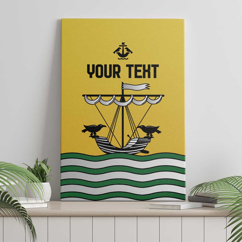 Personalized Lisbon Portugal Canvas Wall Art Flag Style - Wonder Print Shop