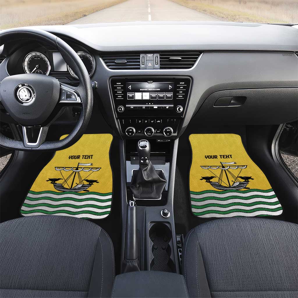 Personalized Lisbon Portugal Car Mats Flag Style - Wonder Print Shop