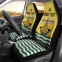 Personalized Lisbon Portugal Car Seat Cover Flag Style - Wonder Print Shop
