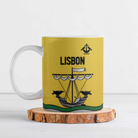 Personalized Lisbon Portugal Ceramic Mug Flag Style - Wonder Print Shop