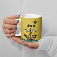 Personalized Lisbon Portugal Ceramic Mug Flag Style - Wonder Print Shop
