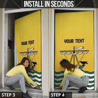 Personalized Lisbon Portugal Door Cover Flag Style - Wonder Print Shop