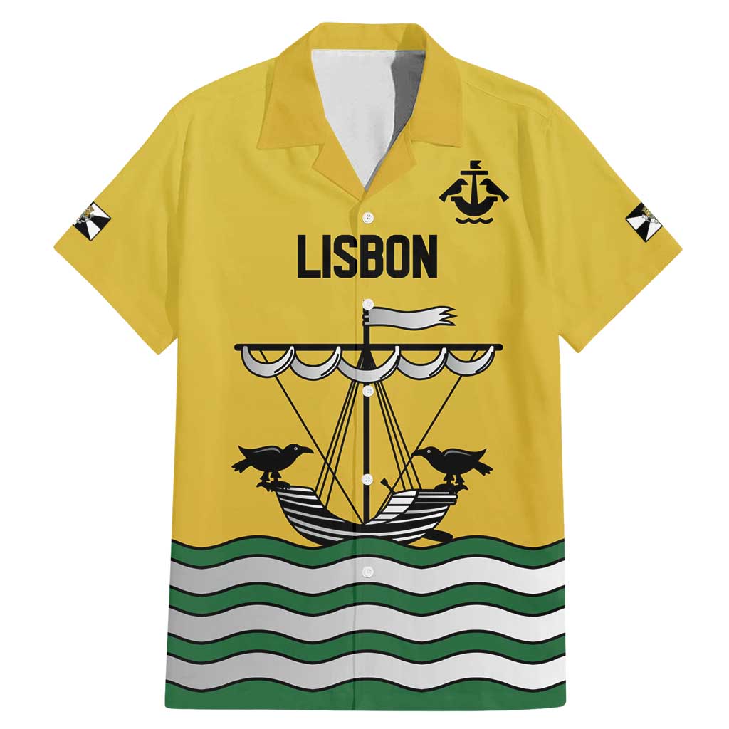 Personalized Lisbon Portugal Family Matching Mermaid Dress and Hawaiian Shirt Flag Style - Wonder Print Shop