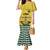 Personalized Lisbon Portugal Family Matching Mermaid Dress and Hawaiian Shirt Flag Style - Wonder Print Shop