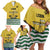 Personalized Lisbon Portugal Family Matching Off Shoulder Short Dress and Hawaiian Shirt Flag Style - Wonder Print Shop
