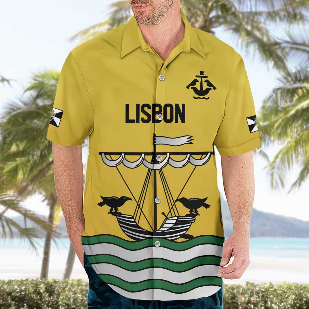 Personalized Lisbon Portugal Hawaiian Shirt Flag Style - Wonder Print Shop