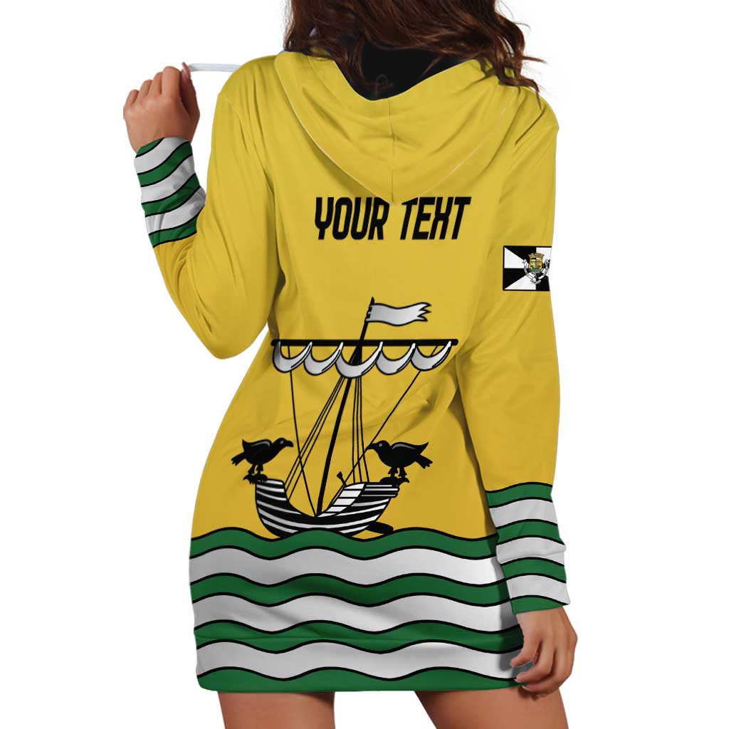 Personalized Lisbon Portugal Hoodie Dress Flag Style - Wonder Print Shop