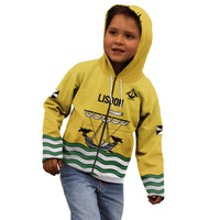 Personalized Lisbon Portugal Kid Hoodie Flag Style - Wonder Print Shop