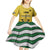 Personalized Lisbon Portugal Kid Short Sleeve Dress Flag Style - Wonder Print Shop