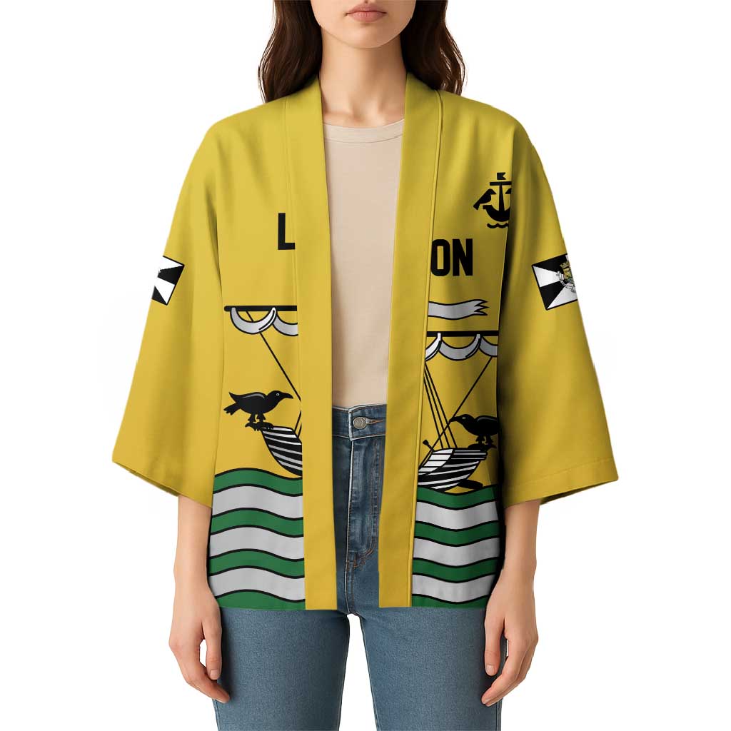 Personalized Lisbon Portugal Kimono Flag Style - Wonder Print Shop