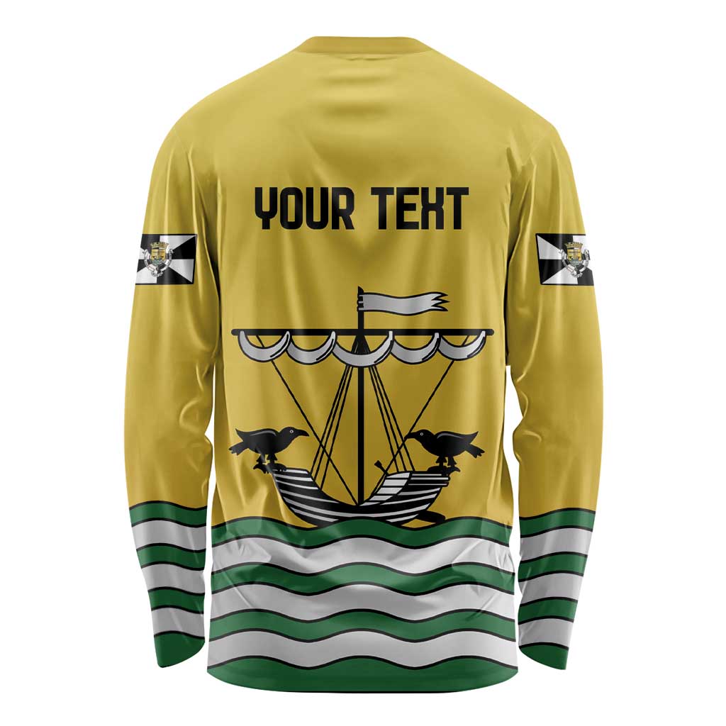 Personalized Lisbon Portugal Long Sleeve Shirt Flag Style - Wonder Print Shop