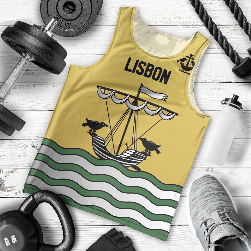 Personalized Lisbon Portugal Men Tank Top Flag Style - Wonder Print Shop