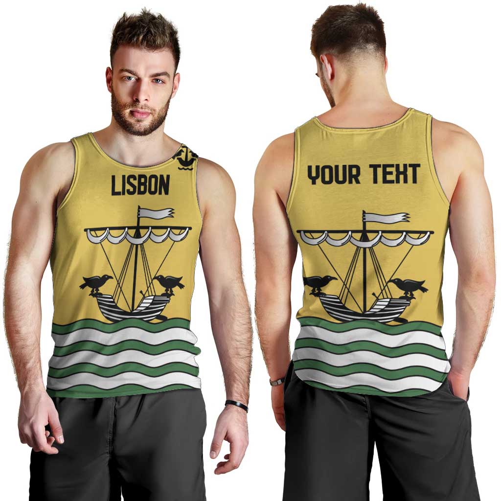 Personalized Lisbon Portugal Men Tank Top Flag Style - Wonder Print Shop