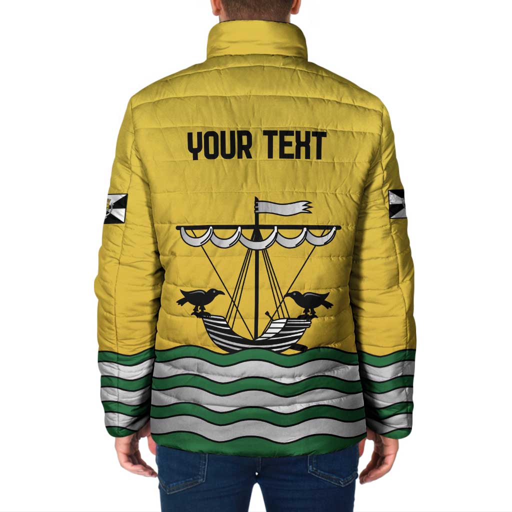 Personalized Lisbon Portugal Padded Jacket Flag Style - Wonder Print Shop