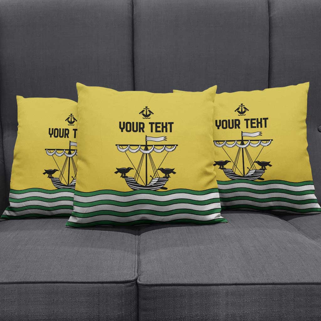 Personalized Lisbon Portugal Pillow Cover Flag Style - Wonder Print Shop