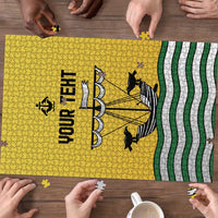 Personalized Lisbon Portugal Puzzle Flag Style - Wonder Print Shop