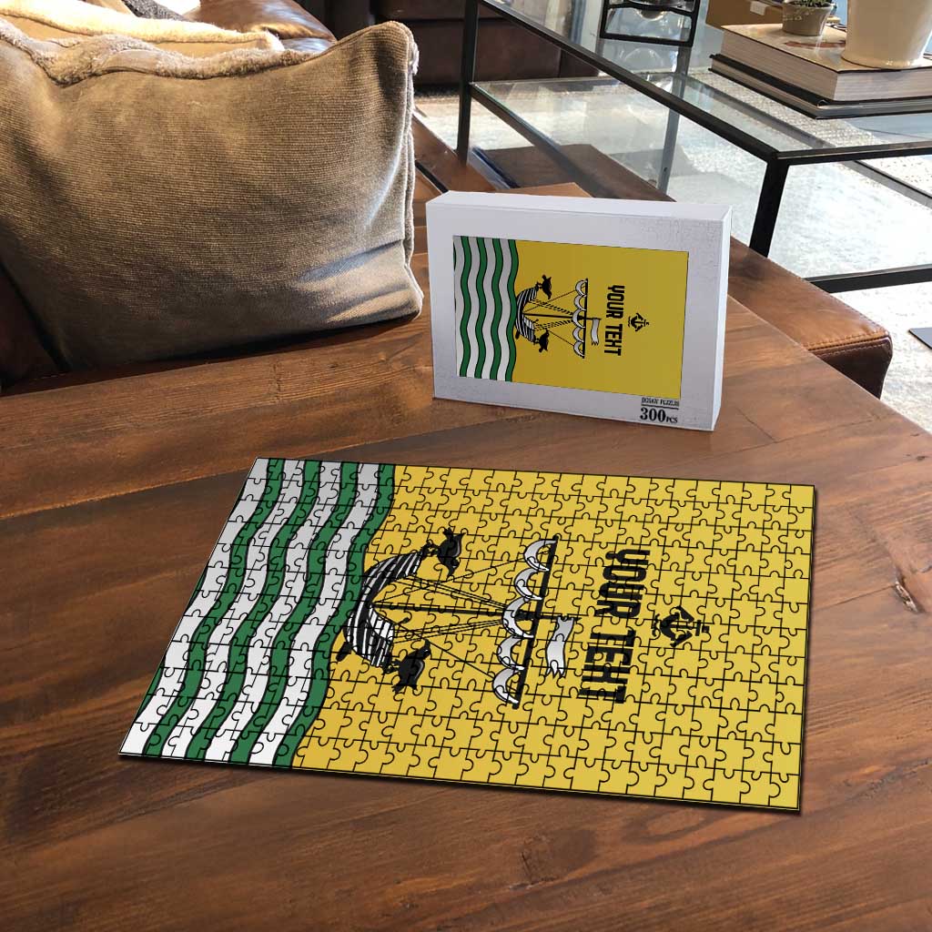 Personalized Lisbon Portugal Puzzle Flag Style - Wonder Print Shop