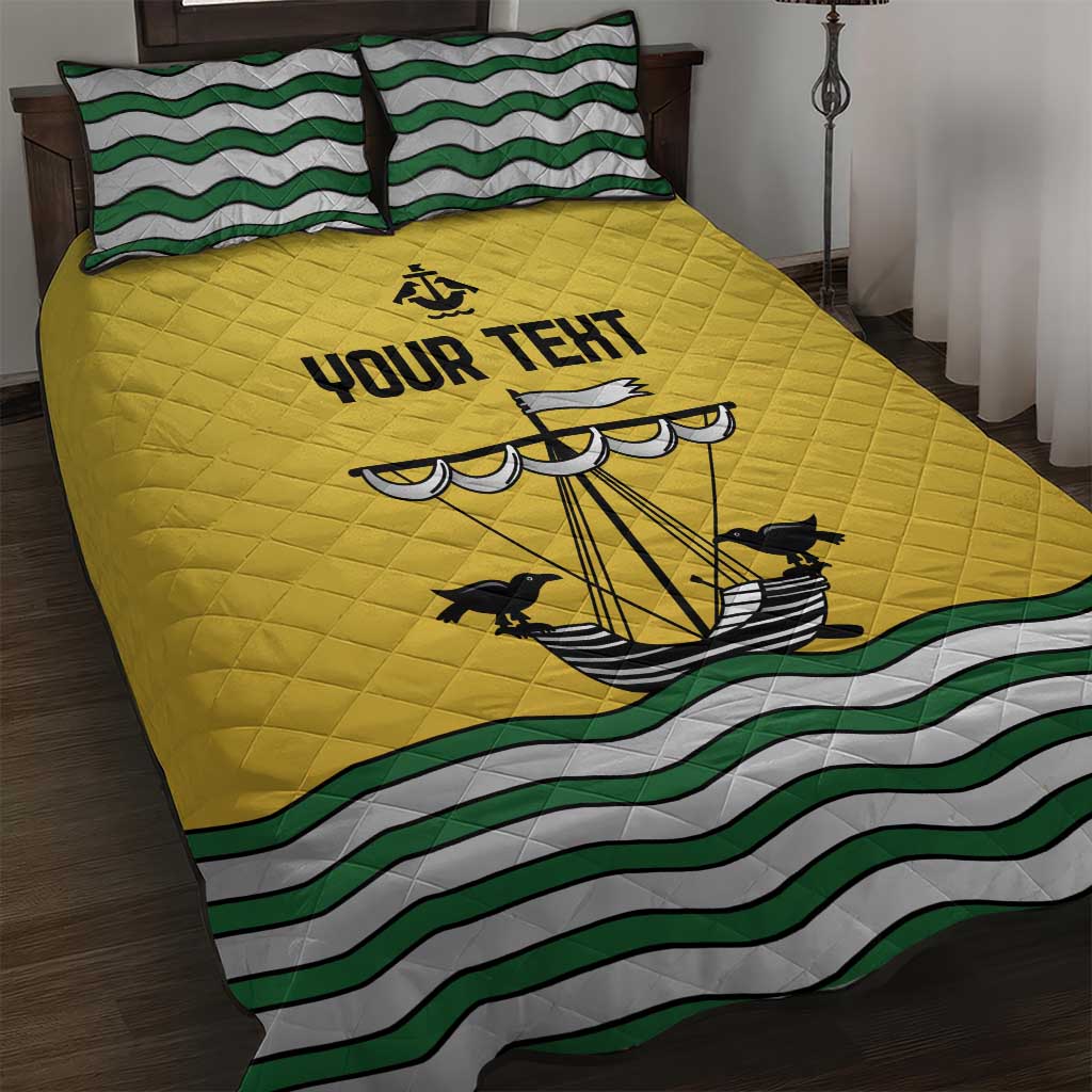 Personalized Lisbon Portugal Quilt Bed Set Flag Style - Wonder Print Shop