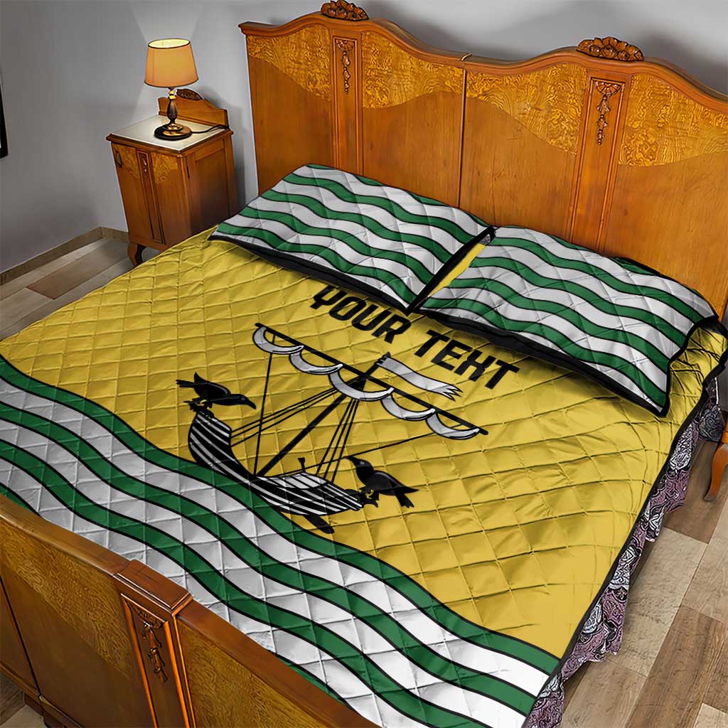 Personalized Lisbon Portugal Quilt Bed Set Flag Style - Wonder Print Shop