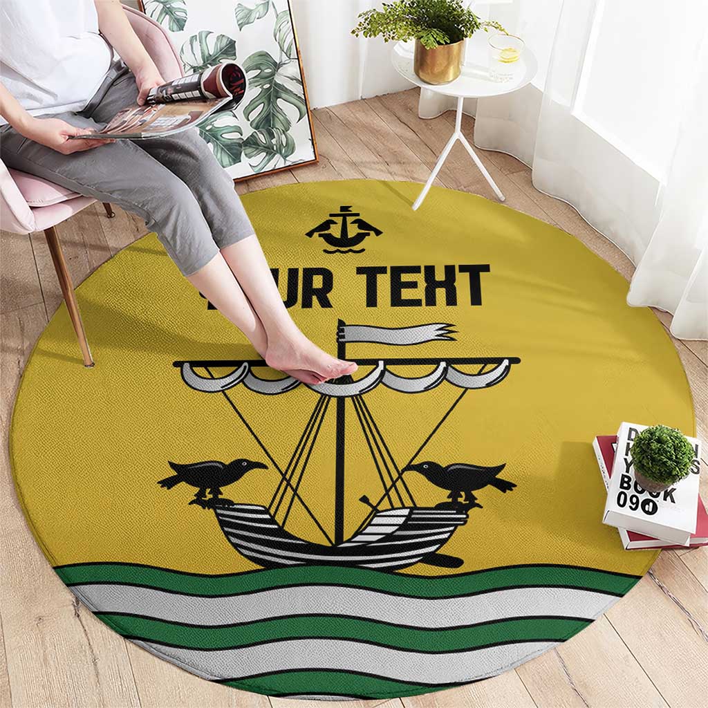 Personalized Lisbon Portugal Round Carpet Flag Style - Wonder Print Shop