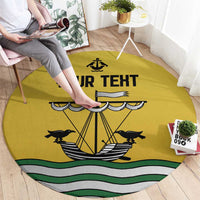 Personalized Lisbon Portugal Round Carpet Flag Style - Wonder Print Shop
