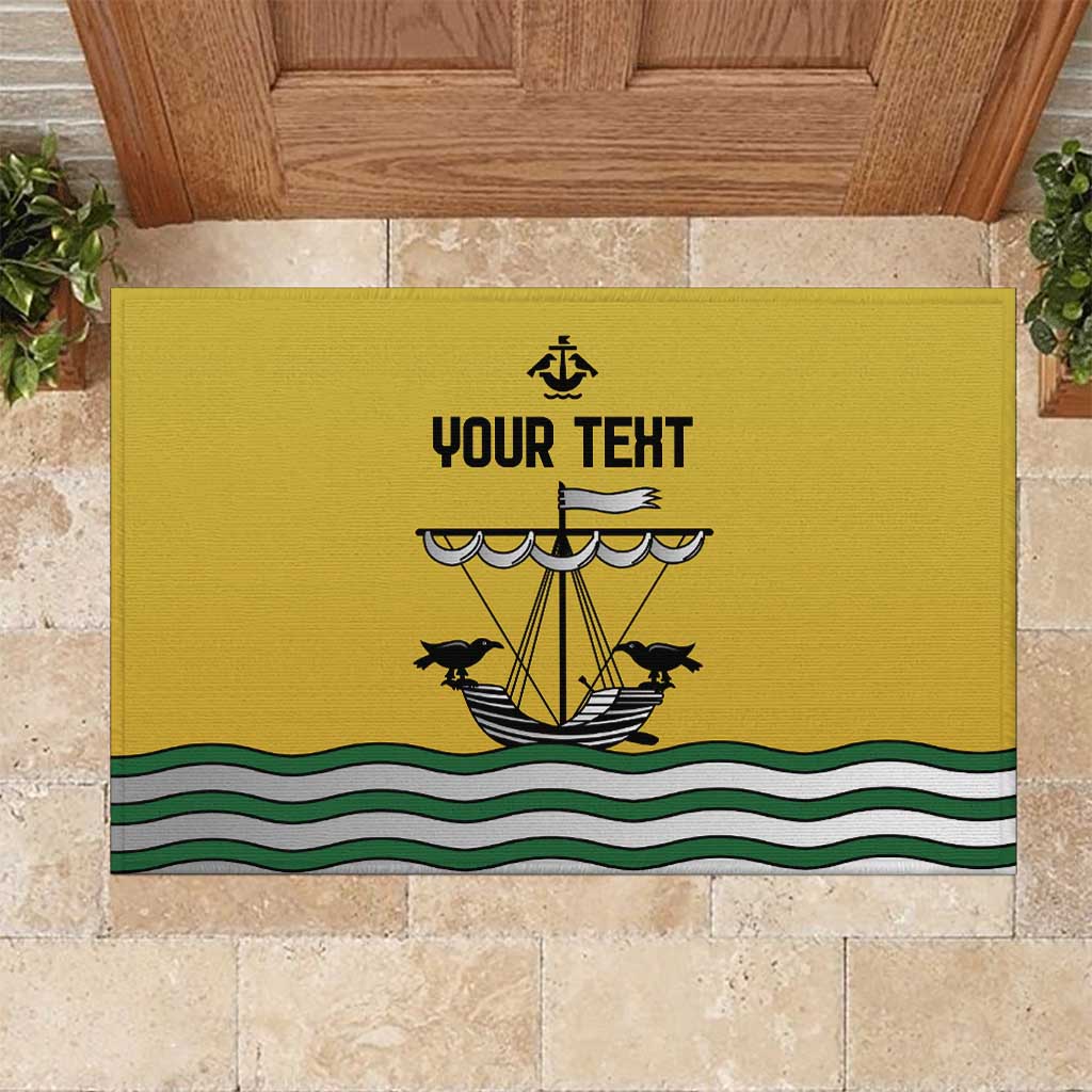 Personalized Lisbon Portugal Rubber Doormat Flag Style - Wonder Print Shop