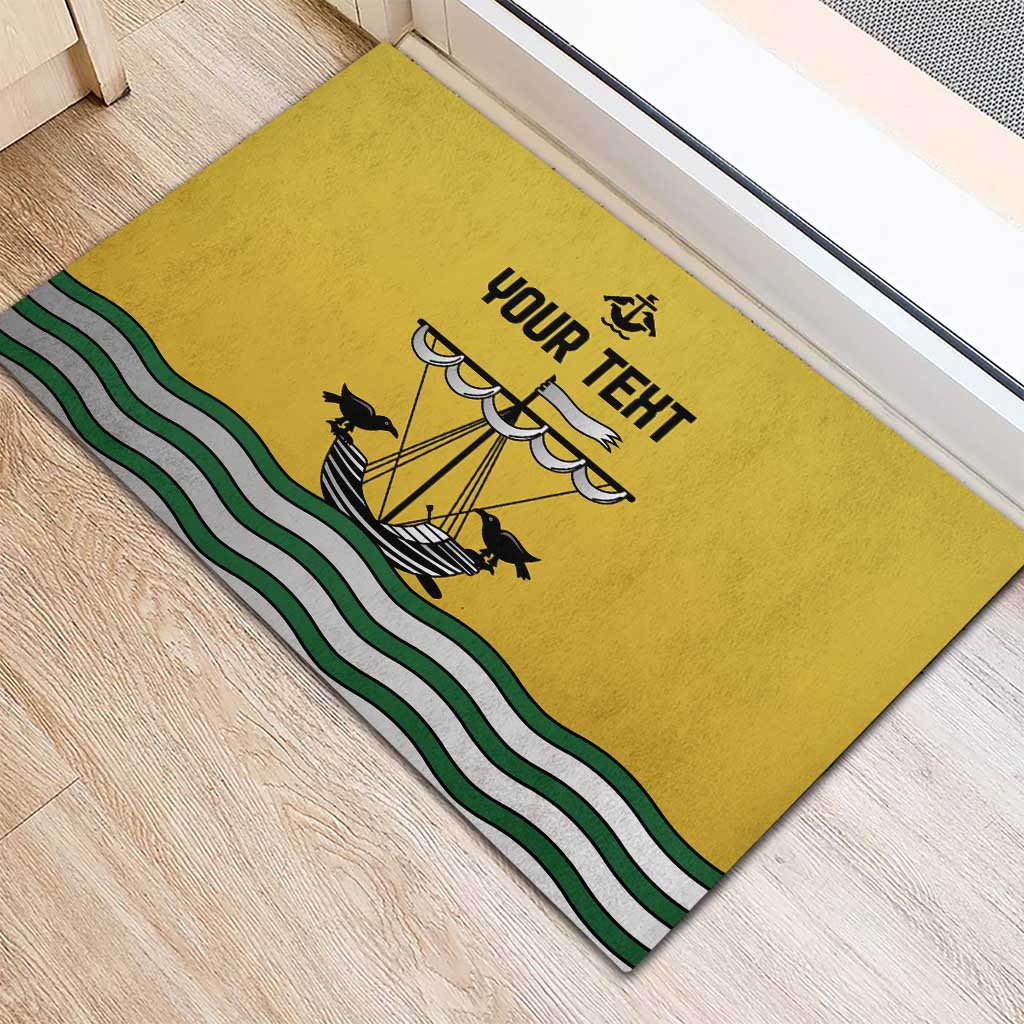 Personalized Lisbon Portugal Rubber Doormat Flag Style - Wonder Print Shop