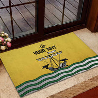 Personalized Lisbon Portugal Rubber Doormat Flag Style - Wonder Print Shop