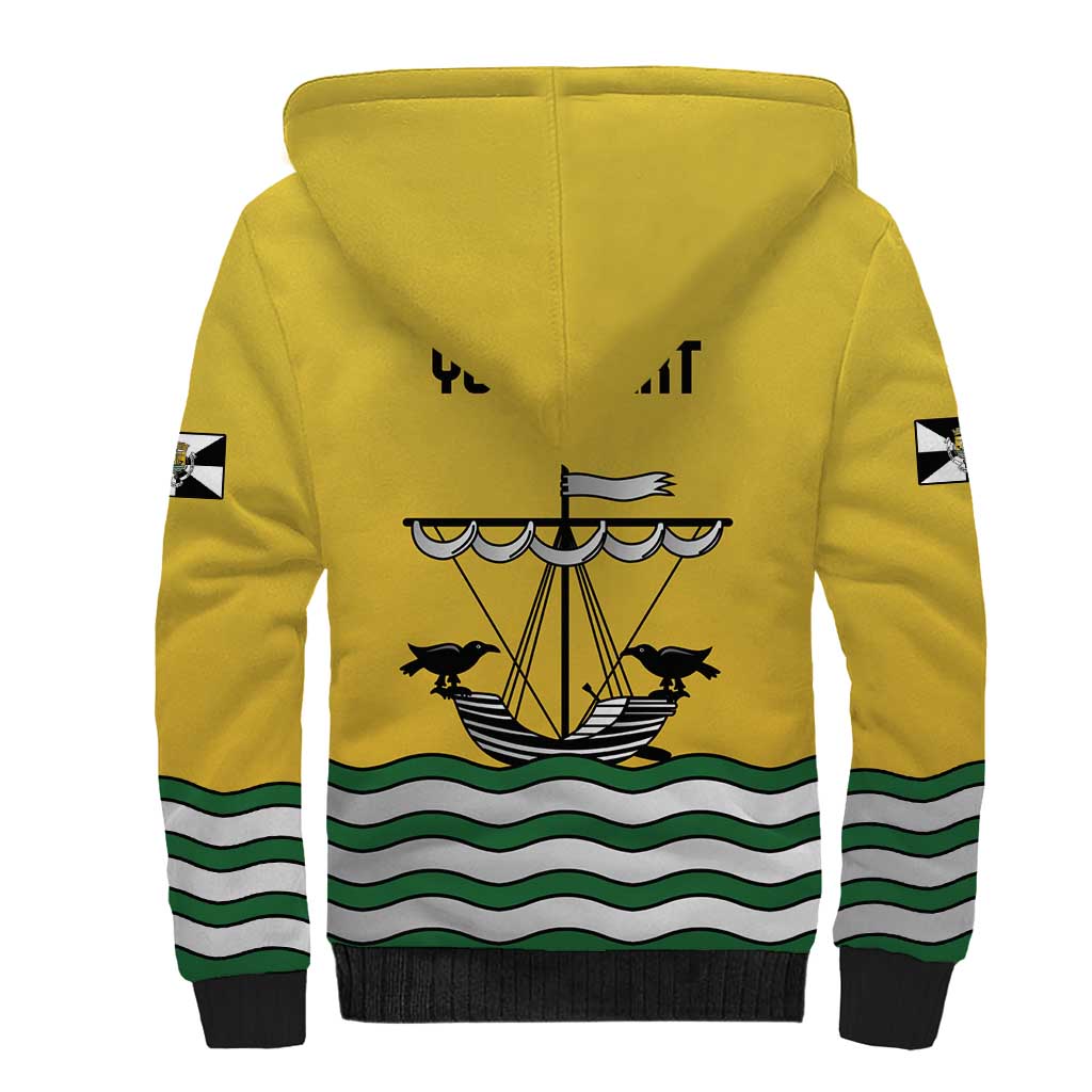 Personalized Lisbon Portugal Sherpa Hoodie Flag Style - Wonder Print Shop